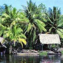 Small fishing village in Costa Rica